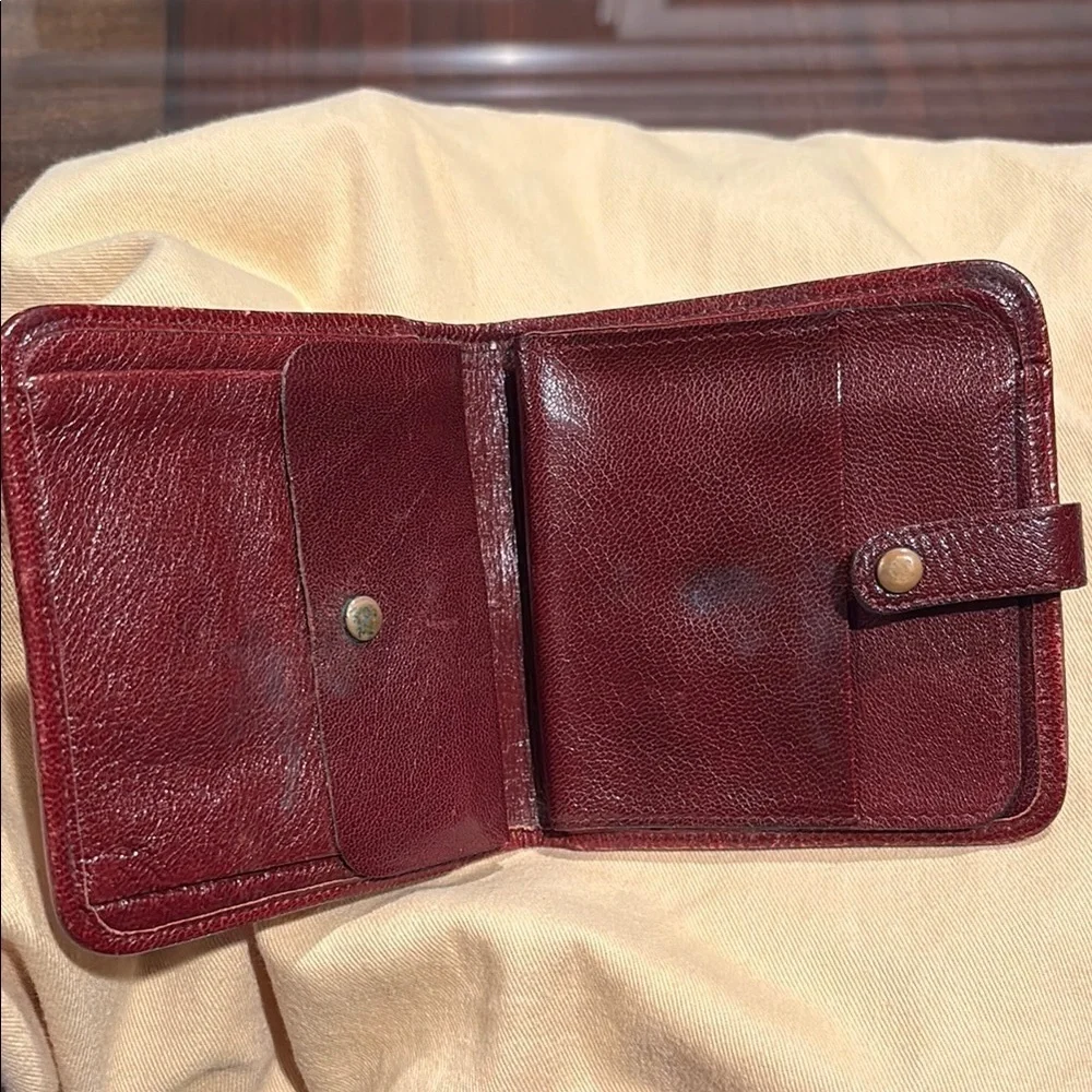 Rare! Christian Dior Red Vintage Trotter Wallet Elegant Compact Design - Picture 4 of 16